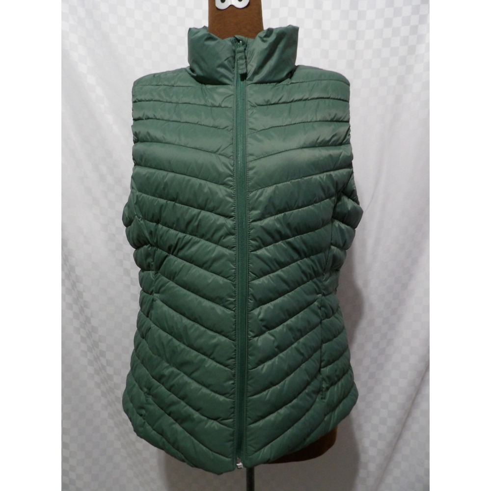OLD NAVY ACTIVE Green Puffer Vest | L